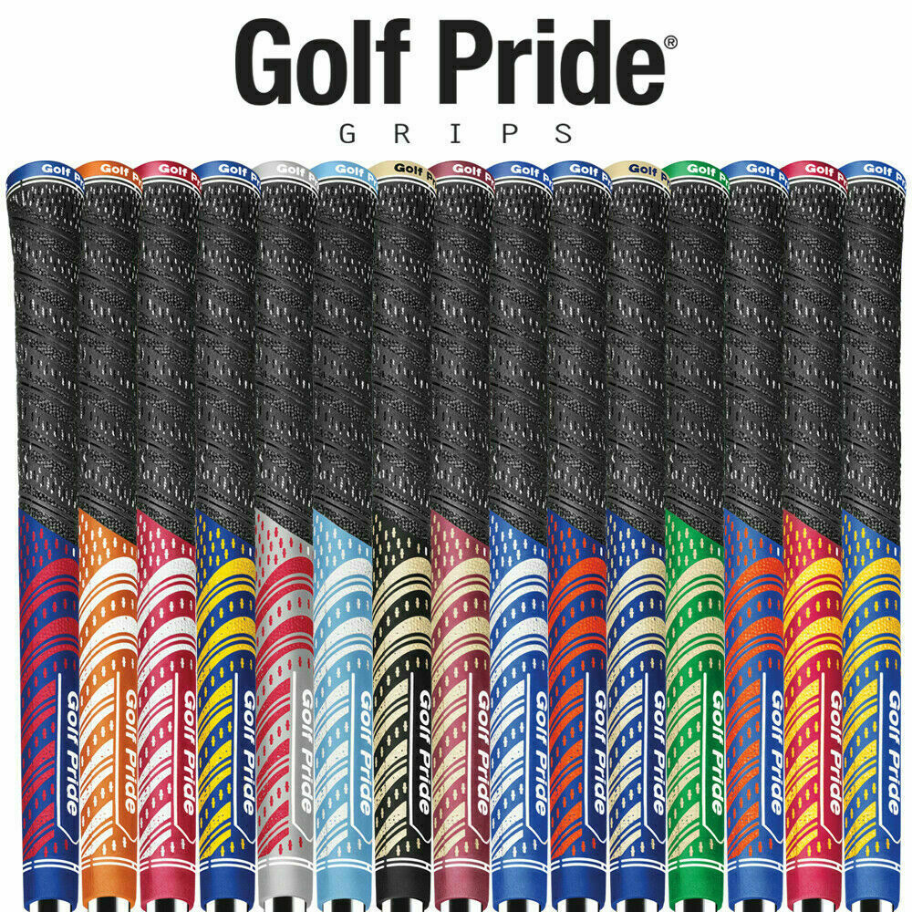 Assortment of Golf Pride golf club grips in multiple colors